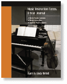 Music Instruction Forms - music assignment book