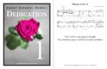 Dedication 1, the first of several piano works by Barry Wehrli dedicated to his wife, Linda.