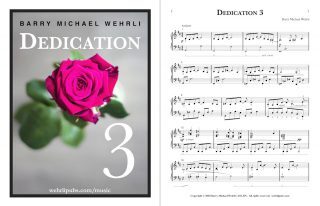 Dedication 3, the third of several piano works by Barry Wehrli dedicated to his wife, Linda.
