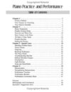 Piano Practice and Performance-Table of Contents