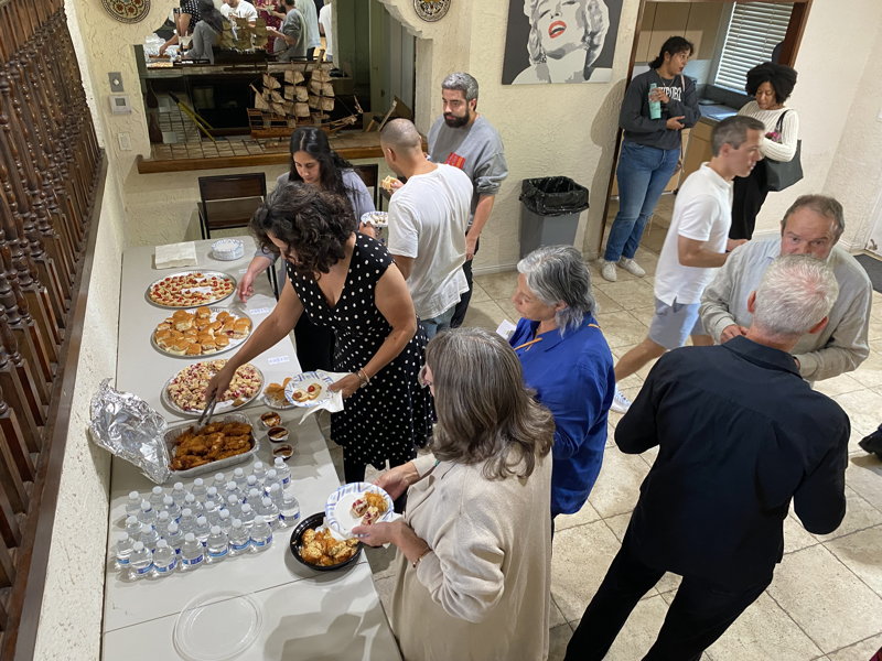 After the Fall 2022 Student Piano Concert, guests enjoy delicious gourmet foods by Chef Peter Miller of Pete's Sweets, along with additional foods generously donated by families!