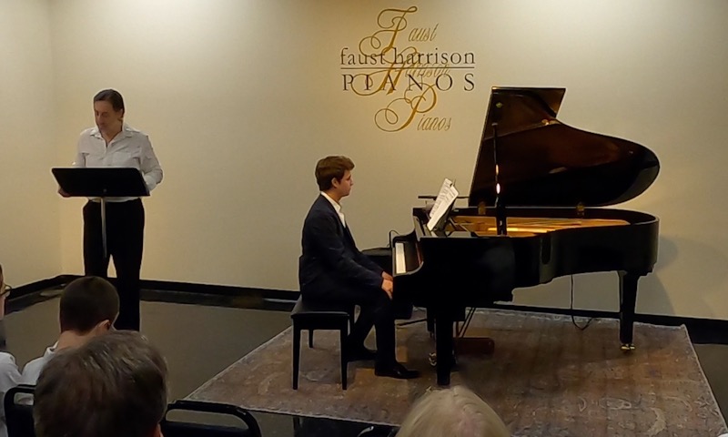 Barry speaking at the Spring 2024 Student Concert.